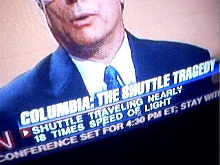 Shuttle faster than light?